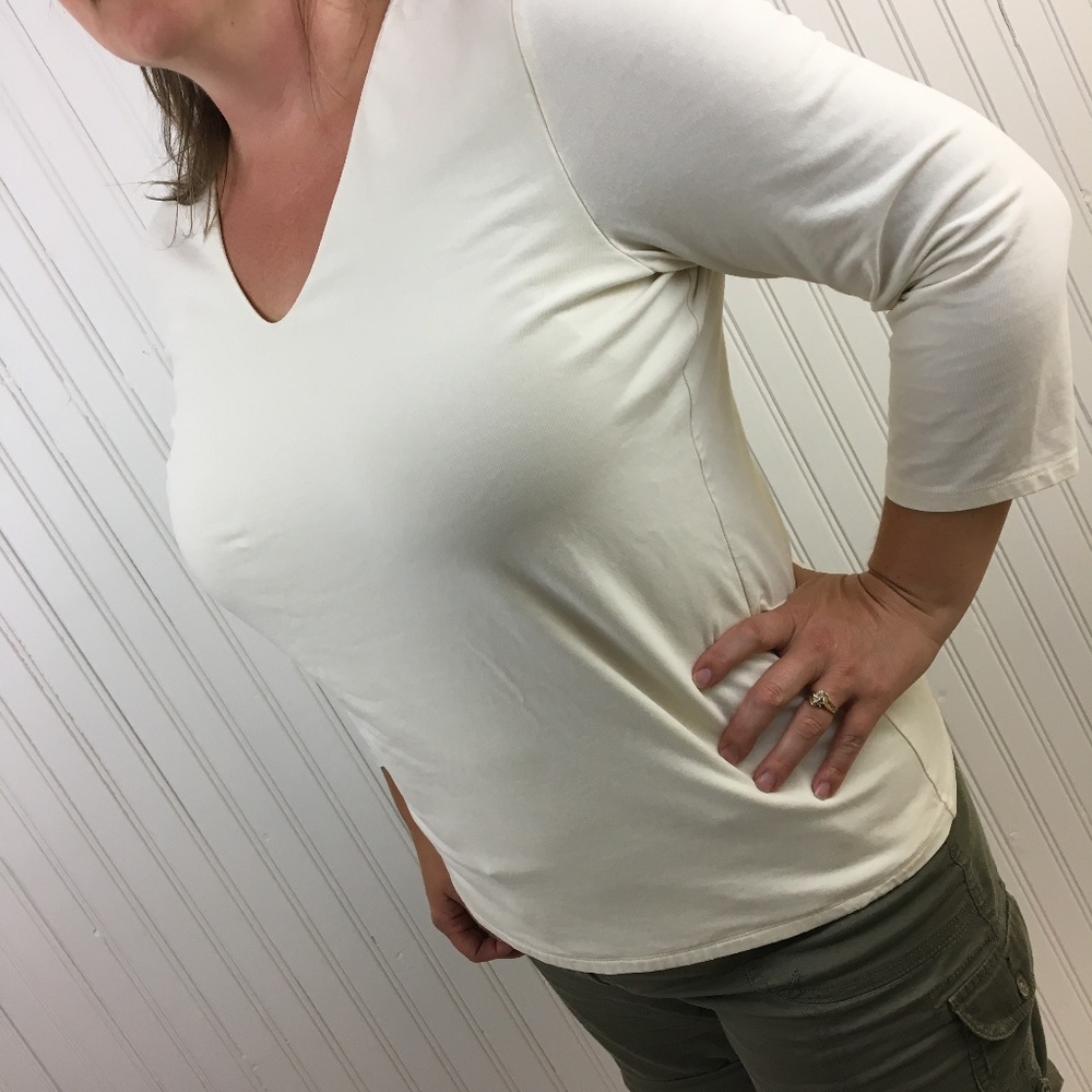 J. Jill Supersoft V-Neck Tee